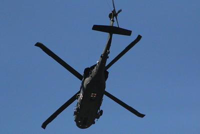 Helicopter Flying in the sky