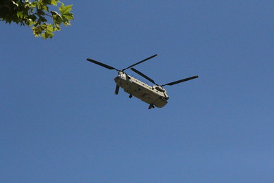 Helicopter Flying in the sky